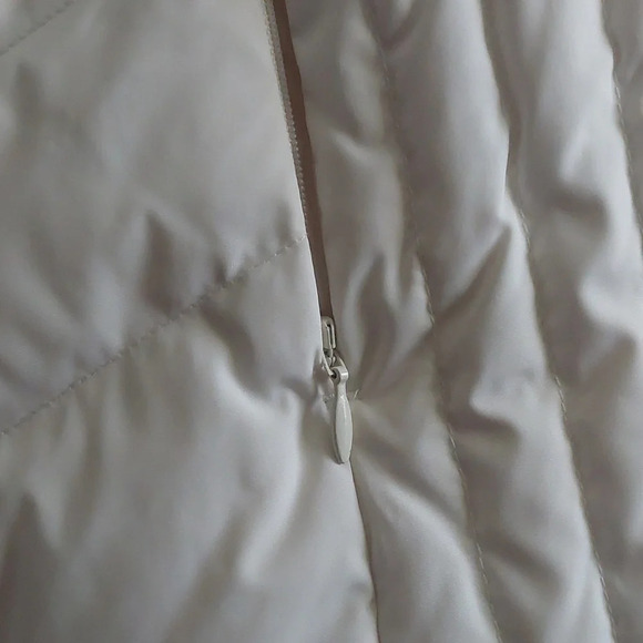 Talbots Cozy Cream Down Puffer vest zip-up New no tags 1X 14-16w - Picture 5 of 8